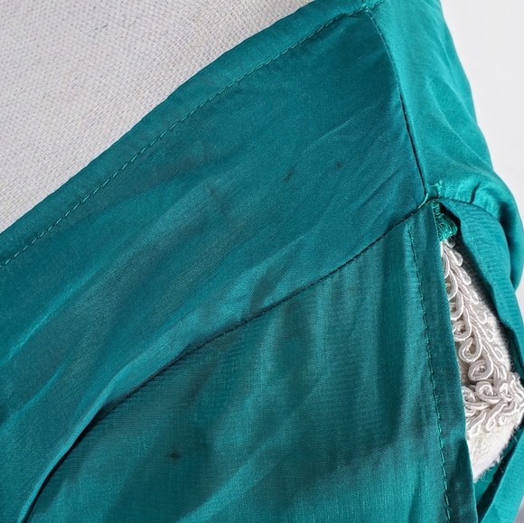 Anthropologie RAGA Emerald Open Long Sleeve Trapeze Tunic Mini Dress Small NWT - Picture 4 of 7